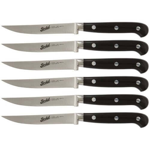 Set 6 Couteaux A Steak Adhoc 12 Cm - Lame Lisse