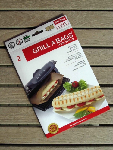 Set de 2 sachets 'Grill a bag' sandwiches & paninis pour une cuisson parfaite et