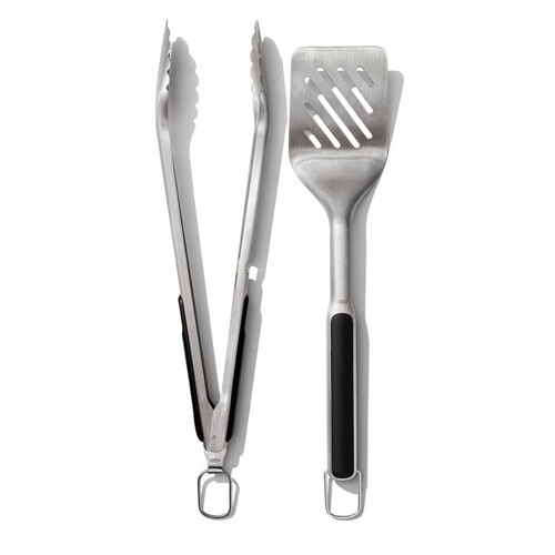 Set de 2 ustensiles pour barbecue - spatule et pince