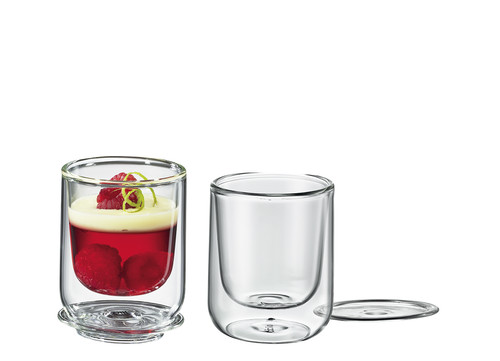Set de 2 verrines 80ml avec couvercle