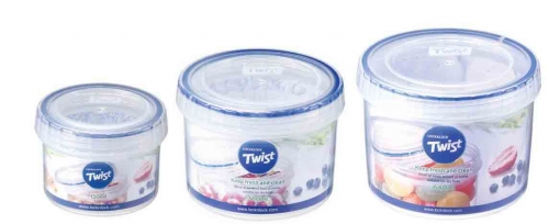 Set de 3 boîtes rondes emboitables 150 ml+360ml+640ml - LLS131