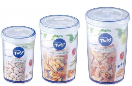 Set de 3 bo&icirc;tes rondes emboitables 760ml+1.3 l+1.9 l - LLS143
