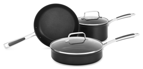 Set de 3: po&ecirc;le de 24cm, Casserole 16cm, Sauteuse 24cm
