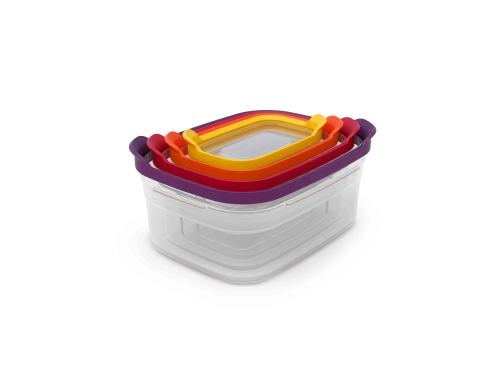 Set de 4 bo&icirc;tes herm&eacute;tiques encastrables de 230 ml, 540ml, 1.1 l & 1.85 l