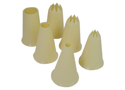 Set de 6 douilles plastiques