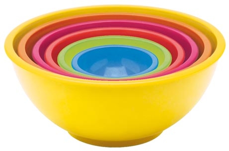 Set de 6 saladiers Zak &eacute;t&eacute; couleurs assorties