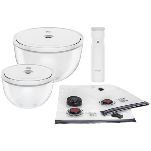 Set de démarrage sous vide ZWILLING FRESH & SAVE avec 2 bols, 2 couvercles, 2 sa