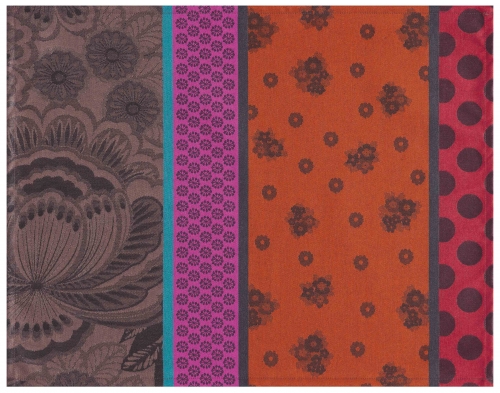 Set de table Le Jacquard Fran&ccedil;ais 48x36 cm Zingaro havane enduit