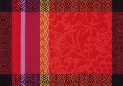 Set de table Le Jacquard Fran&ccedil;ais 54x38 Provence Gariguette 100% coton