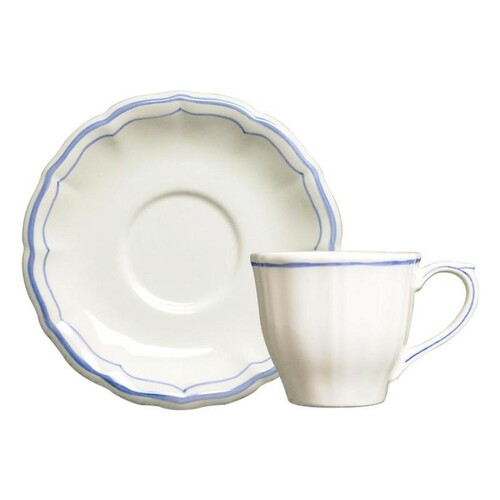 Soucoupe Seule de Tasse à Thé Filet Bleu