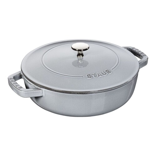 Staub Braisi&egrave;re fonte ronde 24 cm 2,39 L  Gris graphite