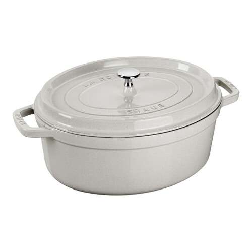 Staub Cocotte fonte ovale 37 cm 8,0 L  Truffe blanche