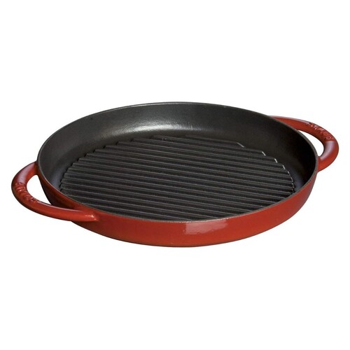 Staub Gril fonte rond 26 cm 1,39 L  Cerise