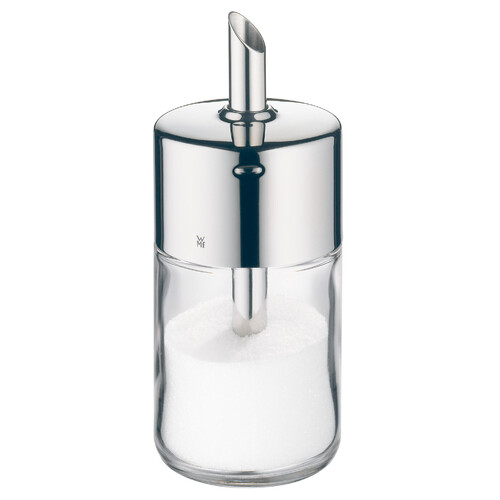 Sucrier poudre en verre & inox