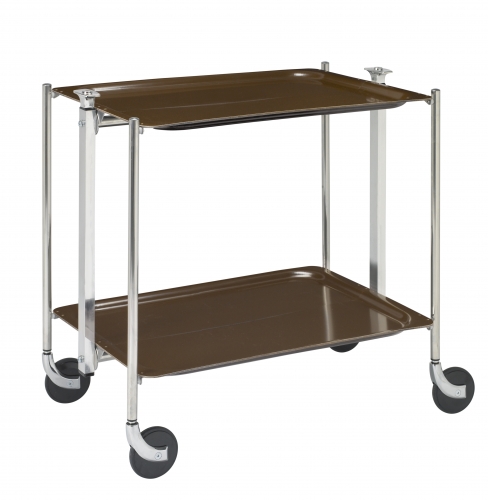 Table 2 &eacute;tages montants chrom&eacute;s plateaux chocolat