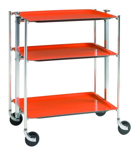 Table 3 &eacute;tages chrom&eacute; orange