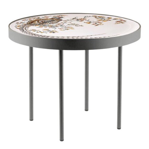 Table Basse anthracite sologne peint main