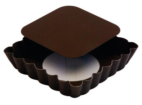 Tartelette carr&eacute;e  L 10 cm