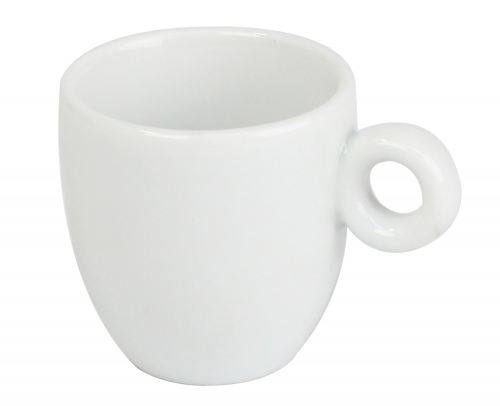 Tasse a caf&eacute; en porcelaine blanche 6,5 cl TCKTC