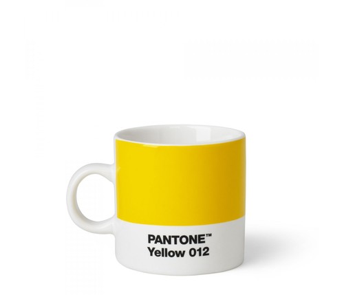 Tasse à espresso Pantone en Porcelaine 12 cl Jaune 012 C