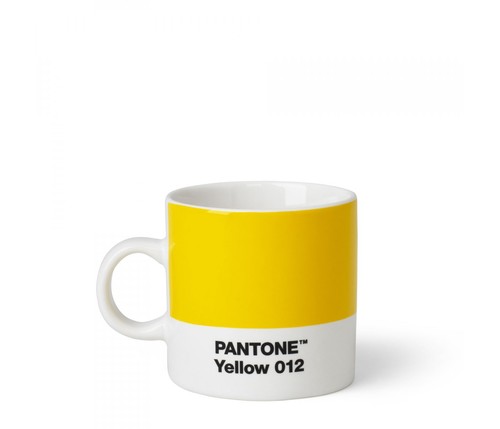 Tasse &agrave; espresso Pantone en Porcelaine 12 cl Jaune 012 C