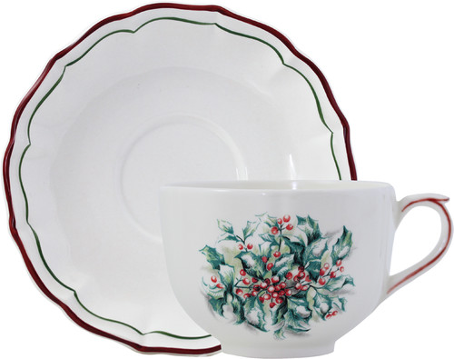 Tasse D&eacute;jeuner Filet Noel