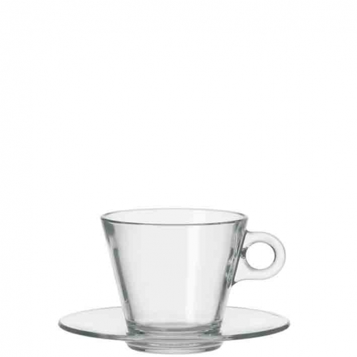 Tasse espresso avec soucoupe et en verre Ciao - 10 cl