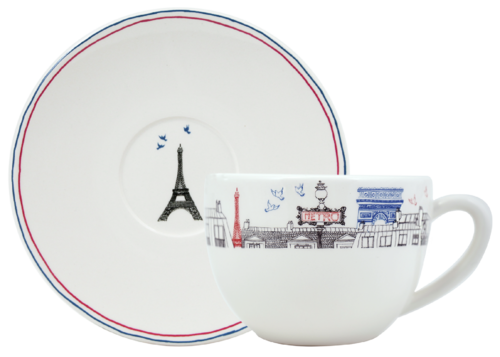 Tasse & Soucoupe Déjeuner Jumbo Ça Cest Paris