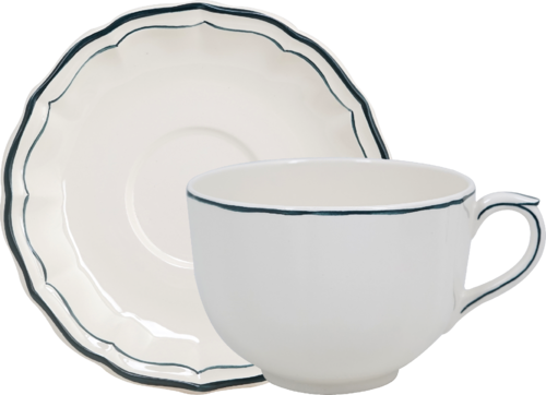 Tasse & Soucoupe Déjeuner Jumbo Filet Acapulco