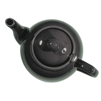 Thei&egrave;re 4 tasses noire  en gr&egrave;s avec un filtre en inox