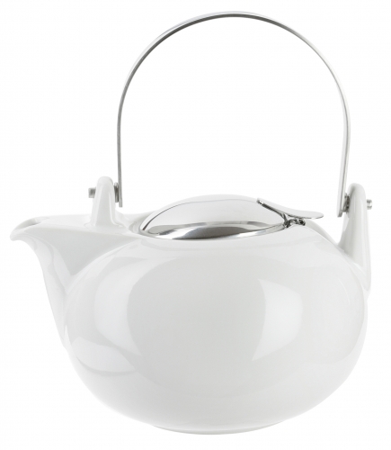 Th&eacute;i&egrave;re Jumbo en porcelaine blanche et inox 0,80 l TH08J