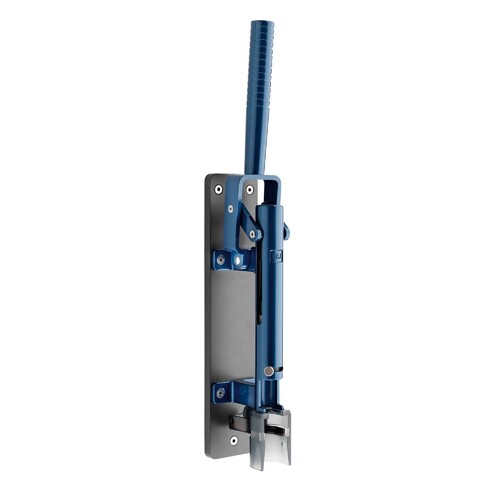 Tire-bouchon mural caviste Bleu Havane avec support gris foncé 110 LUX