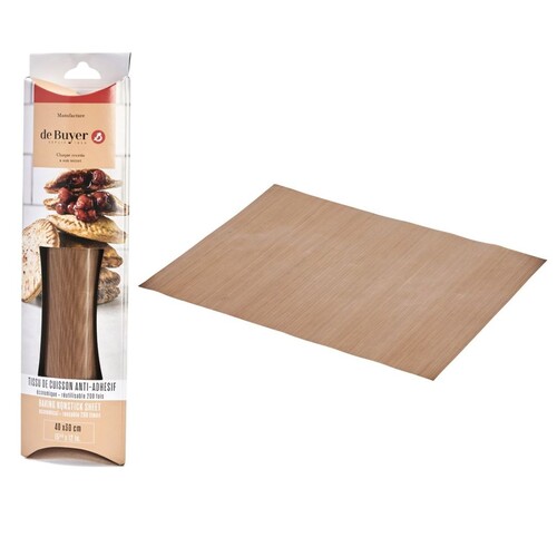 Tissu de cuisson rectangulaire anti-adhésif réutilisable de - 170° à + 260° 30 x