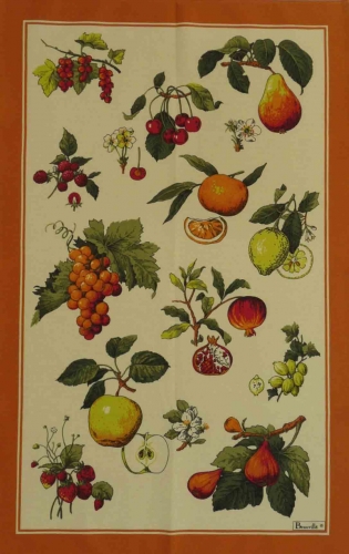 Torchon feuilles et fruit