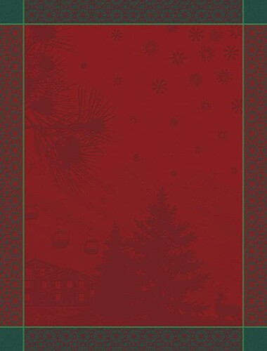 Torchon Houx 80x60 Sommets Enneiges