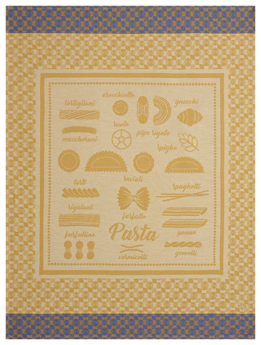 Torchon Le Jacquard Fran&ccedil;ais Pasta bl&eacute; 100% coton 60 x 80 cm