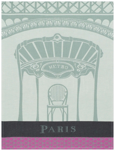 Torchon Paris Paris nickel 100% coton 70x50 cm