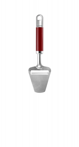 Trancheur &agrave; fromage inox poign&eacute;e rouge