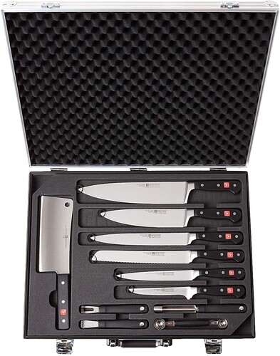 Valise de coutellerie de chef 25 pi&egrave;ces