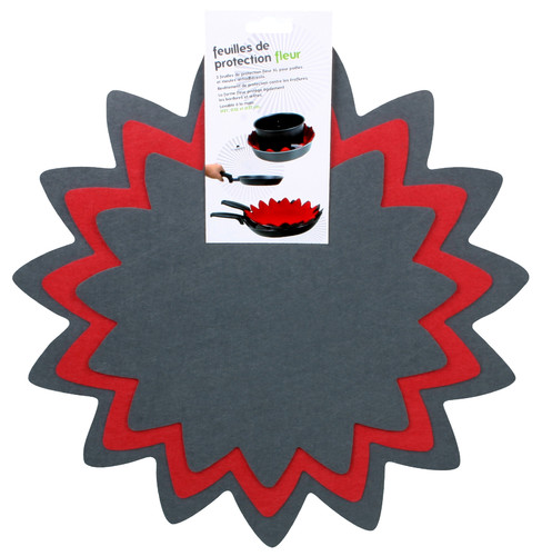 x 3 feutrines \"prot&egrave;ge poeles ou moules\"