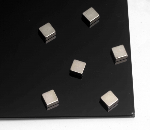 X 6 aimants rectangulaires en acier