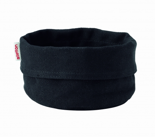 X2 paniers &agrave; pain tissu petit mod&egrave;le noir