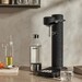 Appareil à gazéifier Noir Mat avec une bouteille en PET recyclable 0,65 litre et une cartouche de gaz CO²