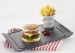 Assiette à hamburger ou dessert ardoise 33 x 20 x 2 cm