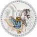 Assiette Dessert 22 cm Cheval Bleu CHEVAUX DU SOLEIL