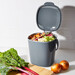Bac à compost de cuisine gris 2,8 L