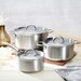 Batterie de 6 pièces Alchimy avec couvercles inox