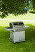 Barbecue à gaz 4 brûleurs 70 x 16 cm habillage inox
