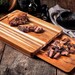 Billot avec plateau 40x30x3,8cm. Bois de teck