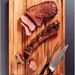 Billot Provence avec rigole 50x38x4cm. Bois de teck .